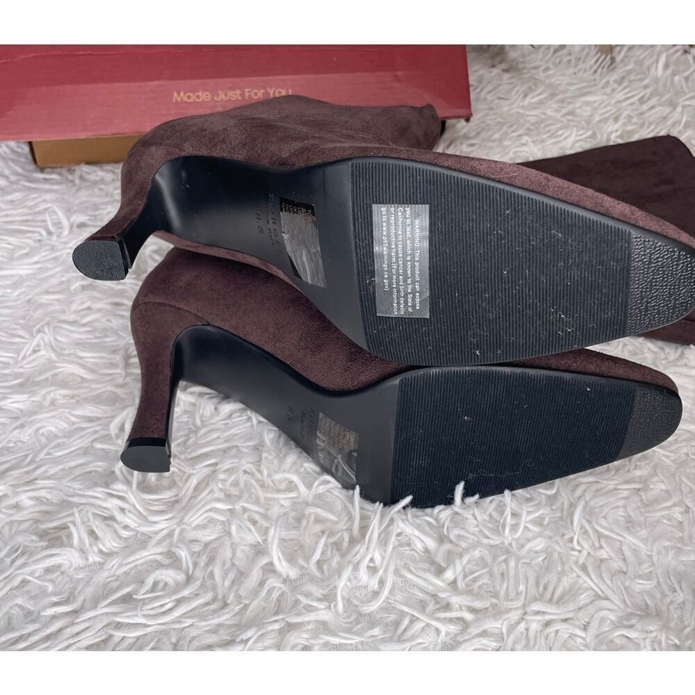 TORGEIS Donatella Chocolate Boots 8.5 NEW - Picture 4 of 9